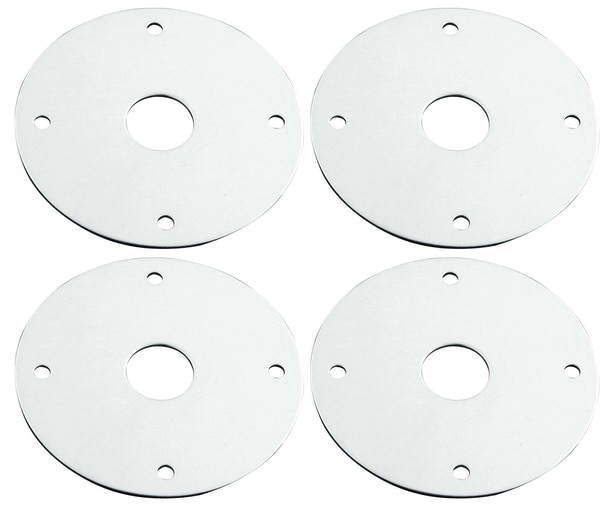 Aluminum Scuff Plate with 0.5 in. Hole, Pack of 50