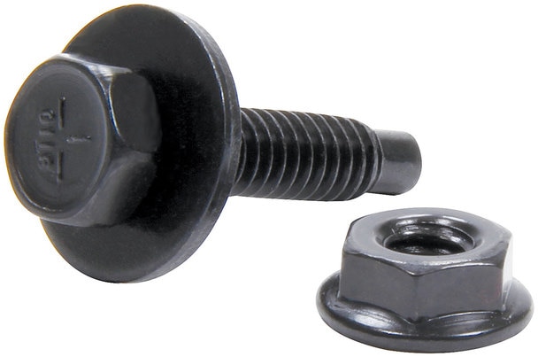 1.12 in. Body Bolt Kit with Clips - Black, Pack of 50