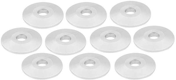 0.25 in. Aluminum Backer Washer, Pack of 10
