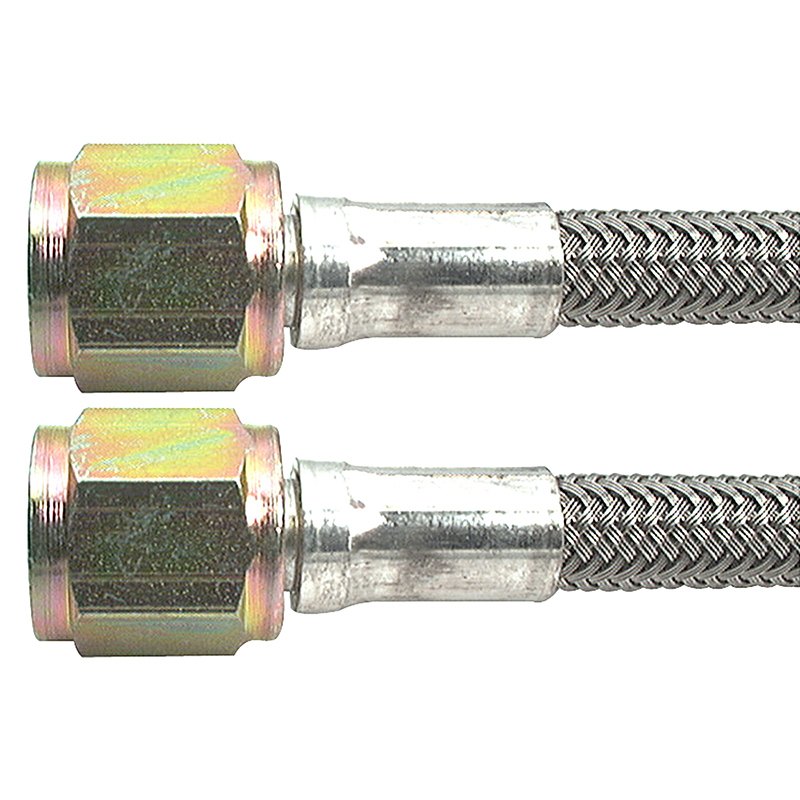 48 in. -4 AN No. 4 Straight Braided Brake Line