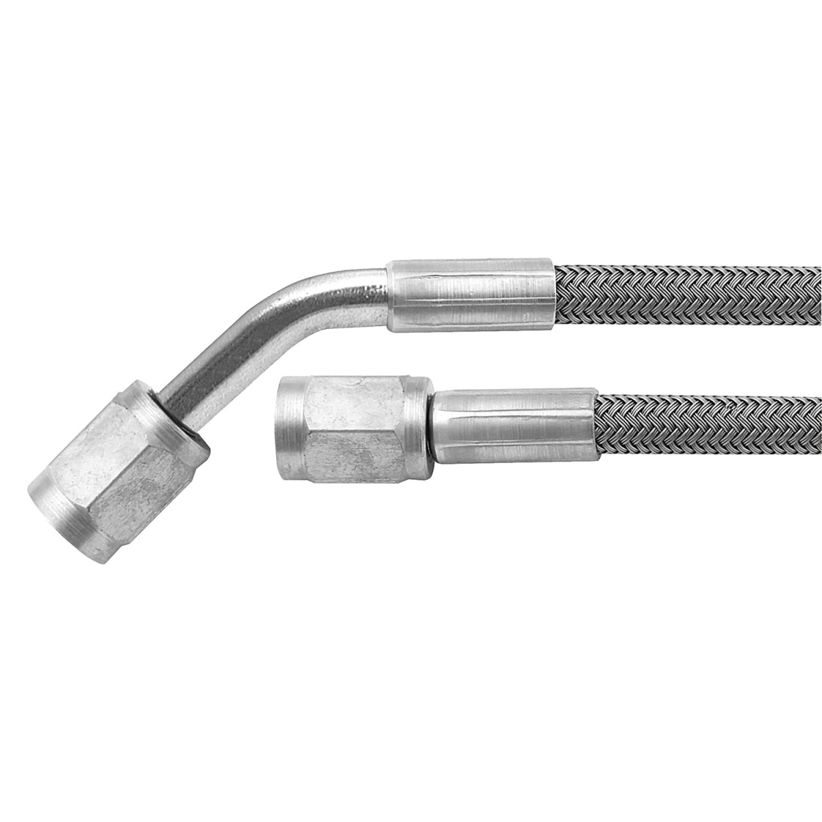 15 in. -3 AN No. 3 45 deg Straight Braided Brake Line