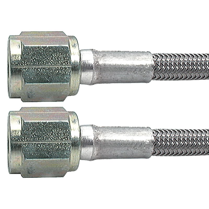 15 in. -4 AN No. 3 Straight Braided Brake Line