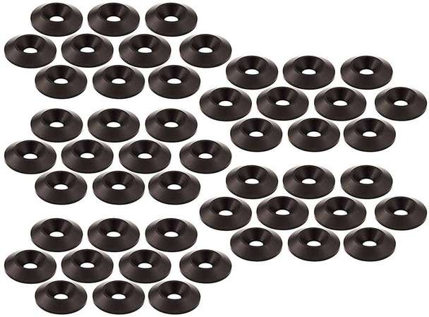 0.25 x 1 in. Countersunk Washer - Black, Pack of 50