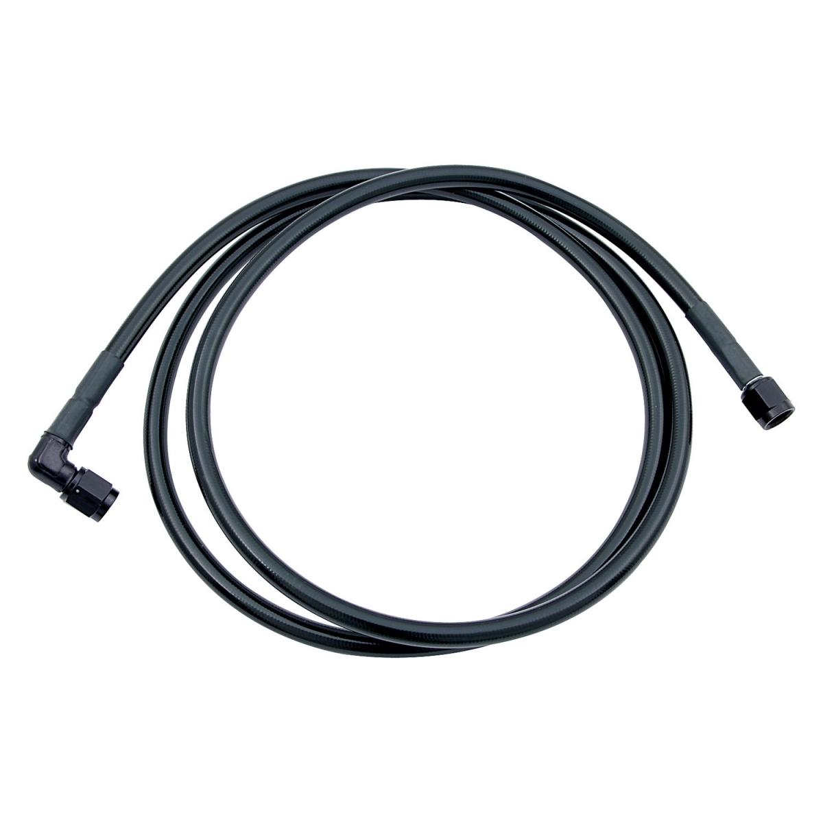 30 in. 90 deg -3 AN No. 3 Black Coated Braided Line