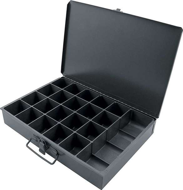 Picture of Allstar Performance ALL14365 9.5 x 13.5 x 2 in. 21 Compartment Metal Storage Case