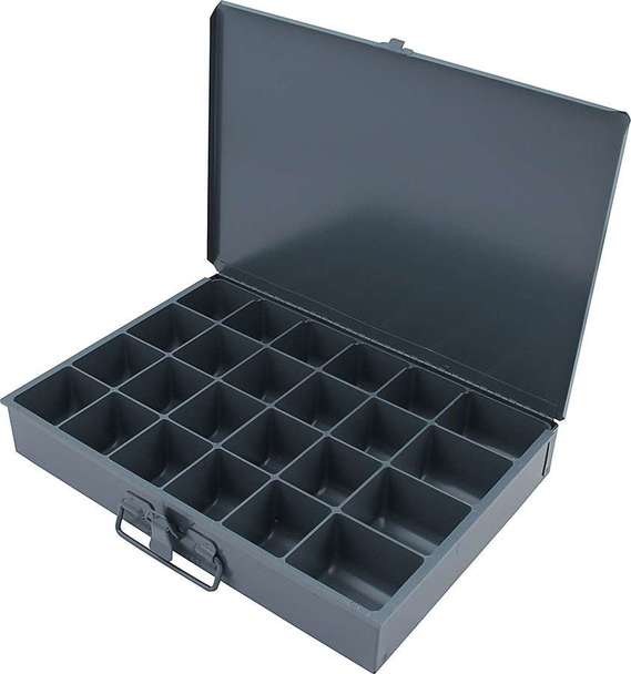 Picture of Allstar Performance ALL14366 9.5 x 13.5 x 2 in. 24 Compartment Metal Storage Case