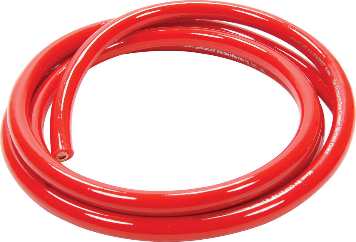 5 ft. 4 Gauge Power Cable, Red