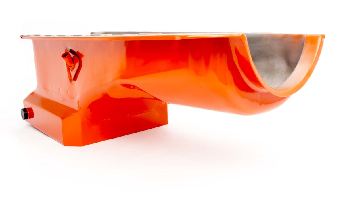 Rear Sump 7 qt. 8.25 in. Deep Drag Race Engine Oil Pan - Steel