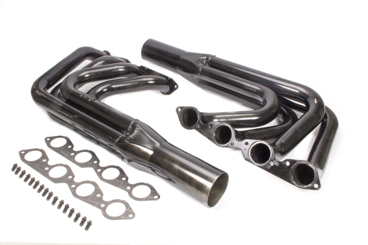 SCH2018 Headers Sprint Headers 2.25 in. Primary 4 in. Collector Steel - Black Paint