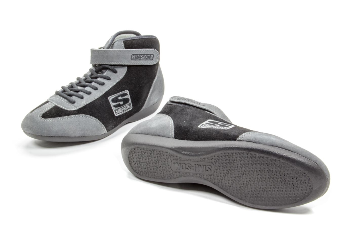 Mid- Top Shoe, Black - Size 8