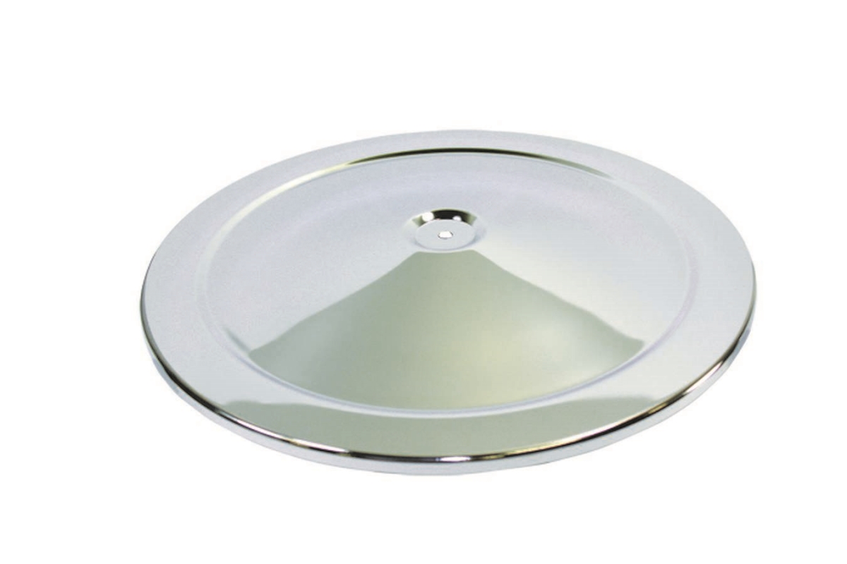 High Dome Air Cleaner Lid 14 in. Round Steel Chrome