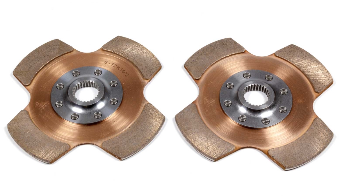 TIL64185-8-VV-36 Engineering Full Circle 6-Rivet Clutch Disc 7.25 in. Dia. 1.15 in. - 26 Spline Rigid Hub - Metallic