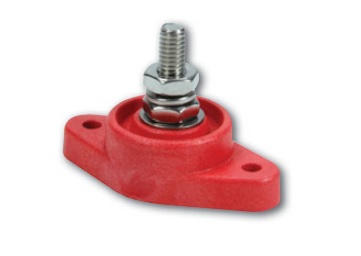 Single Post Power Distribuition Block, Red
