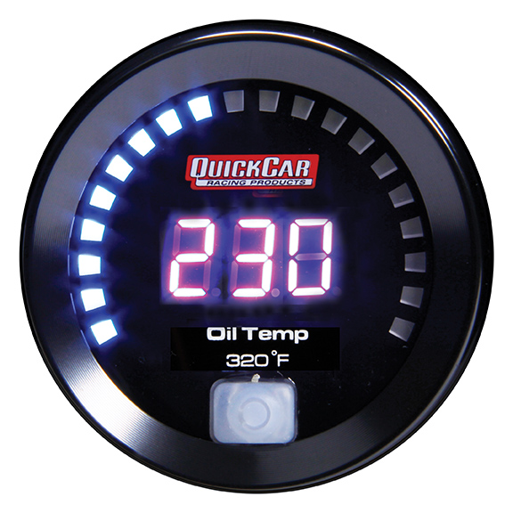QRP67-009 100-320 Digital Oil Temperature Gauge -  QUICKCAR RACING PRODUCTS