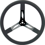 17 in. Steel Steering Wheel, Black