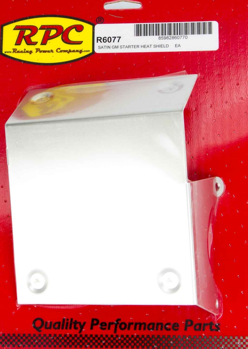 RPCR6077 Aluminum Starter Heat Shield Satin Stock Replacement Starters - Chevy V8