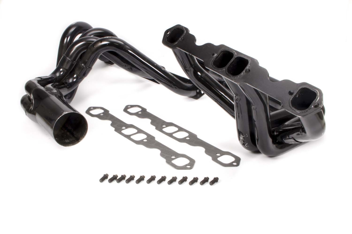 SCH1152 Headers IMCA Modified Headers 1.75 in. Primary 3.5 in. Collector Steel - Black Paint