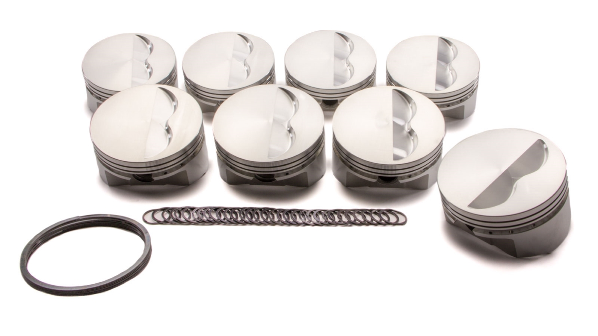 4.155 in. Bore Flat Top Piston Set for Small Block Chevy