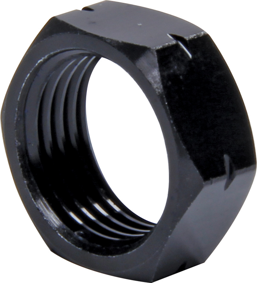 0.62 x 18 in. Right Hand Aluminum Thin OD Jam Nuts, Black - Pack of 4