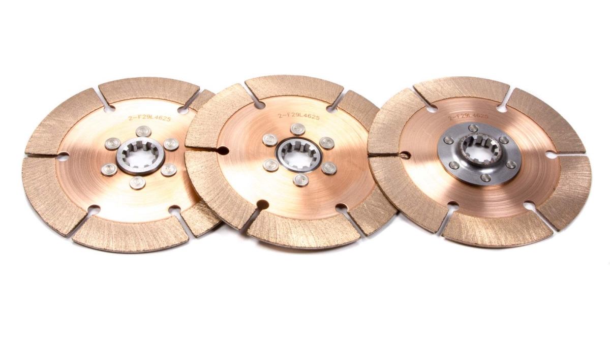 TIL64185-2-ABA-06 7.25 in. Metallic OT-II Racing Disc Pack - 3 Discs - 1.12 in. x 10 Spline Standard