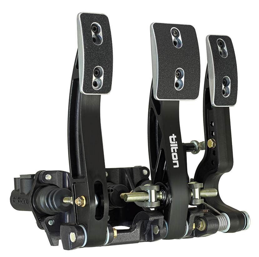 Floor Mount Aluminum Triple Pedal Assembly - Triple Master Cylinder