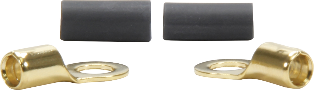 0.25 in. 8 Gauge Heat Shrink Ring Terminal - Pack of 2
