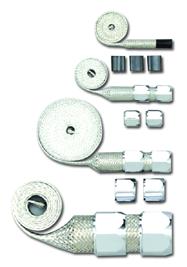 RPCR6678 Sleeving Braided Hose Kit, Chrome
