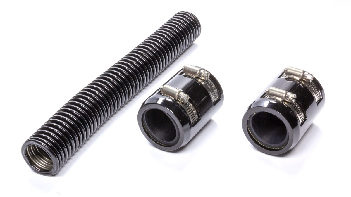 48 in. Stainless Radiator Hose Kit, Black