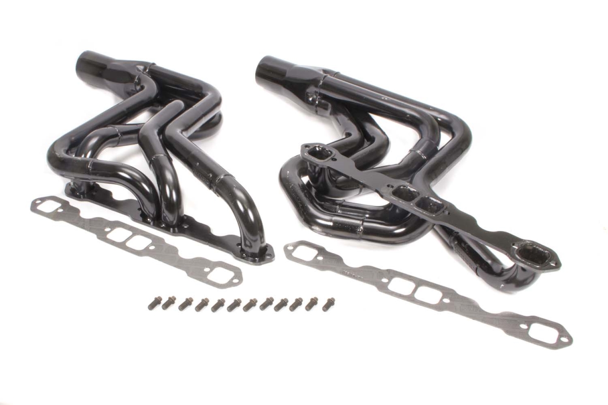 SCH186V Street Stock Headers for Small Block Chevy - 1 0.75 x 1.87 in. Tube - 3.5 x 9 in. Collectors