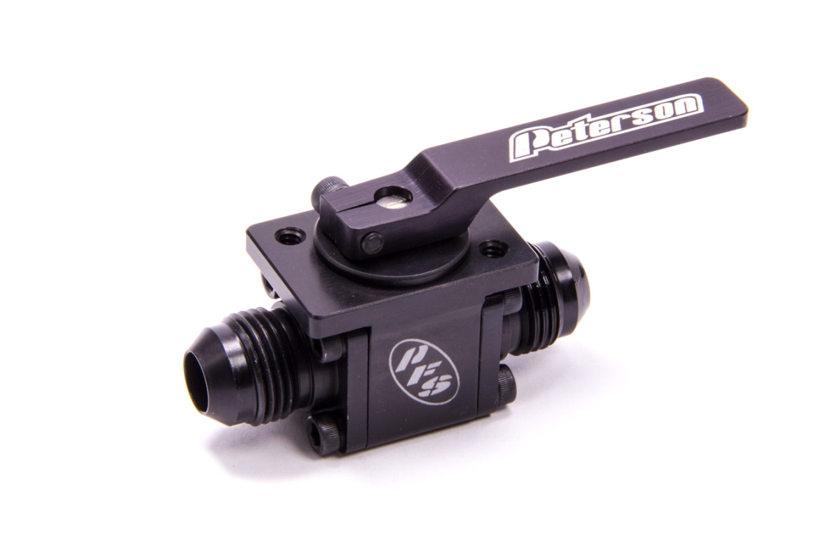 Panel Mount Ball Valve -08 AN x -08 AN Nose