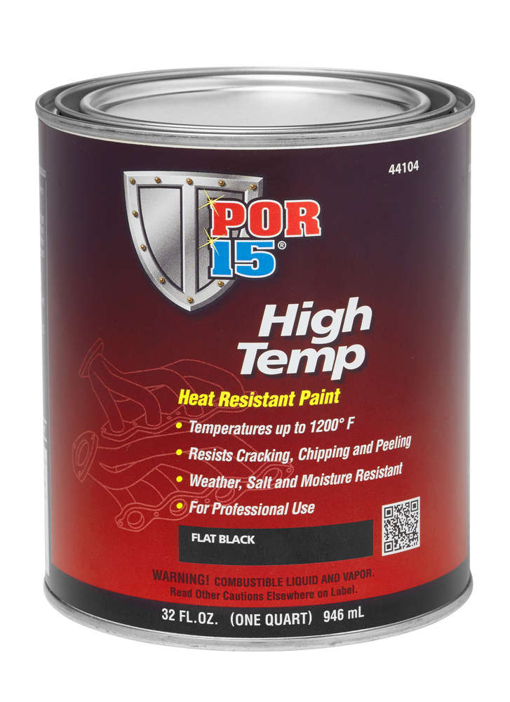1 qt. Flat High Temperature Paint, Black