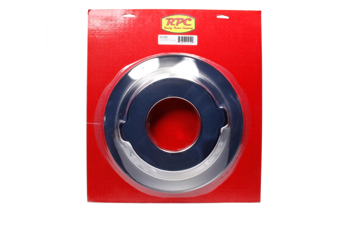 14 in. Chrome Recessed Base Air Cleaner