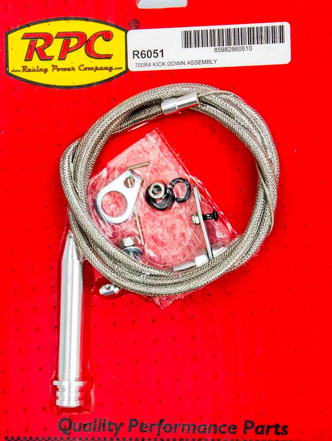 RPCR6051 Steel Universal Adjustable Kickdown Cable - 700R4 & 200R4