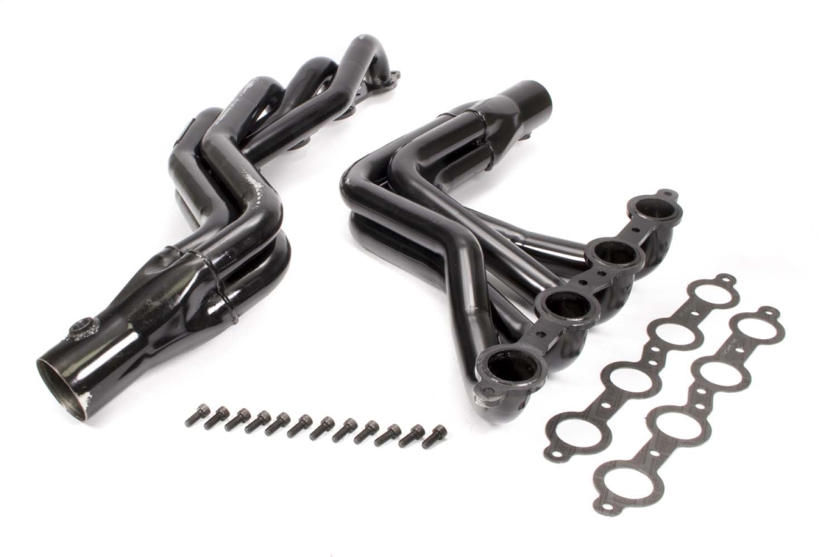 Truck Headers - Black - 1.75 in. Primary - Steel Construction