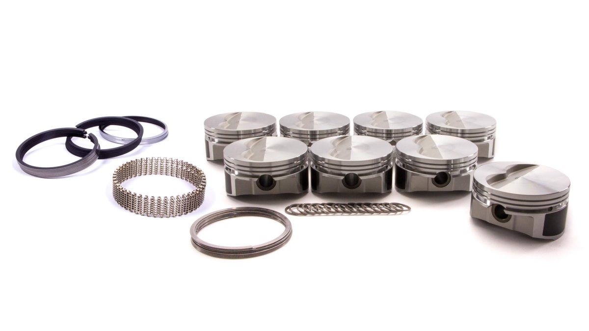 4.030 Bore -5cc Small Block Chevy Flat Top Piston Set