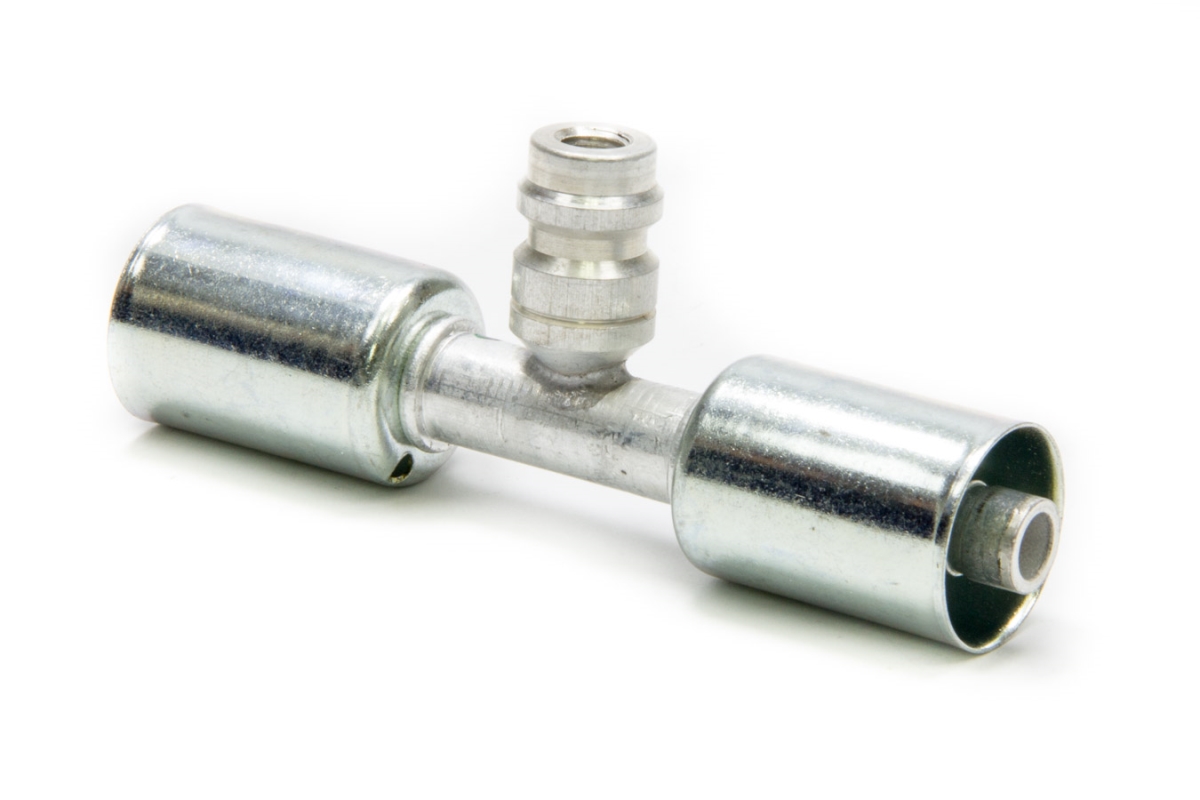 Hose End Fitting - AC Refrigerant Straight 8 AN Hose Crimp to 8 AN Hose Crimp - Charge Port
