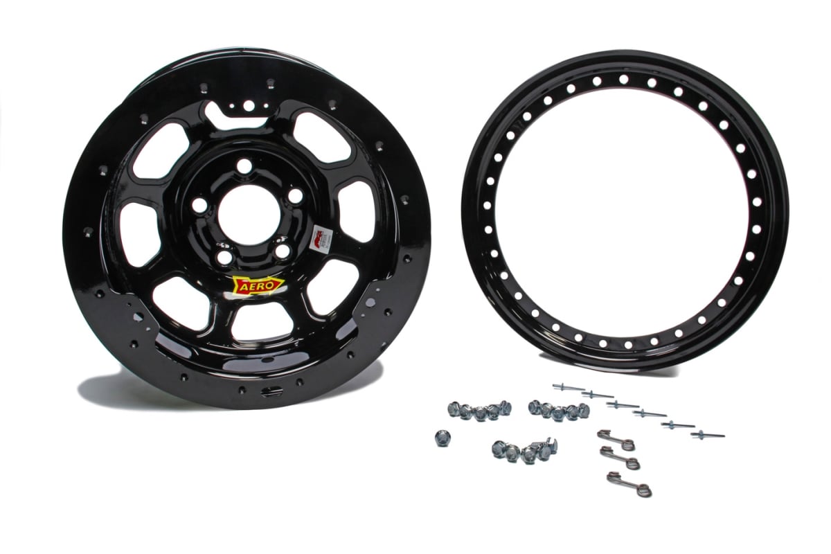 Wide 5 Beadlock, Black - 15 x 10 x 3 in.