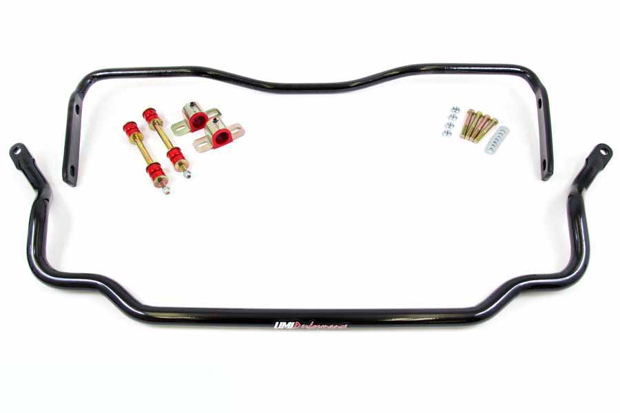 UMI403534-B 1964-1972 GM A-Body Solid Front & Rear Sway Bar Kit - Black -  UMI PERFORMANCE
