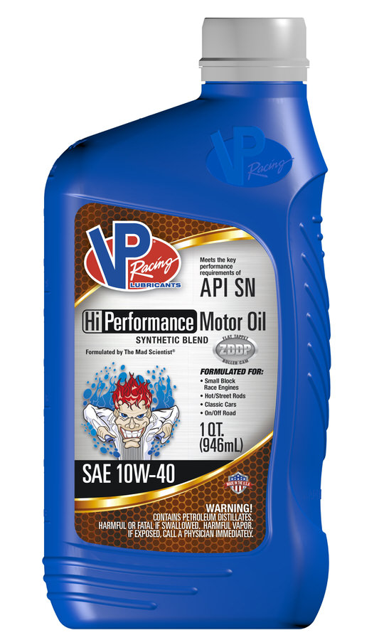 VPF2965 1 qt . x 32 oz 10W40 Visual Product High Performance Racing