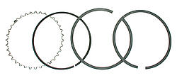 WIS4032GFX 4.032 in. GF Style Single Piston Ring Set