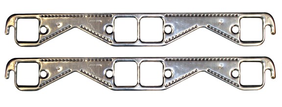 Aluminum Header Square Port Gasket Kit for Small Block Chevy