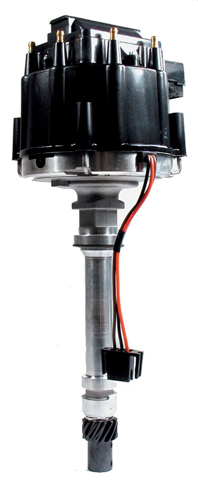 V8 HEI Black Cap & Coil Race Distributor for Chevy