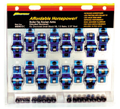 1.5 Ratio 0.43 in. Stud Roller Rocker Arms for Small Block Chevy