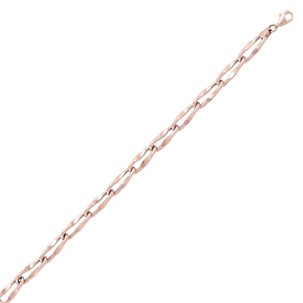 7.5 in. 14K Link Bracelet, Rose Gold