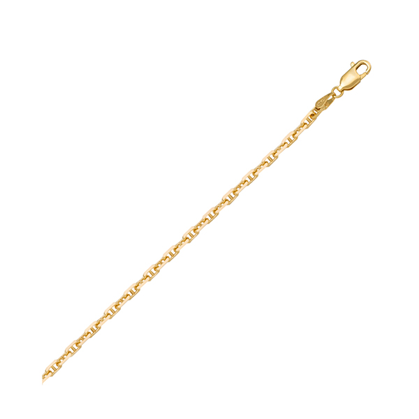 Picture of Cheri Jadore CN116-18KY-18 18 in. 18K Gold Anchor Necklace, Gold - 2.6 g