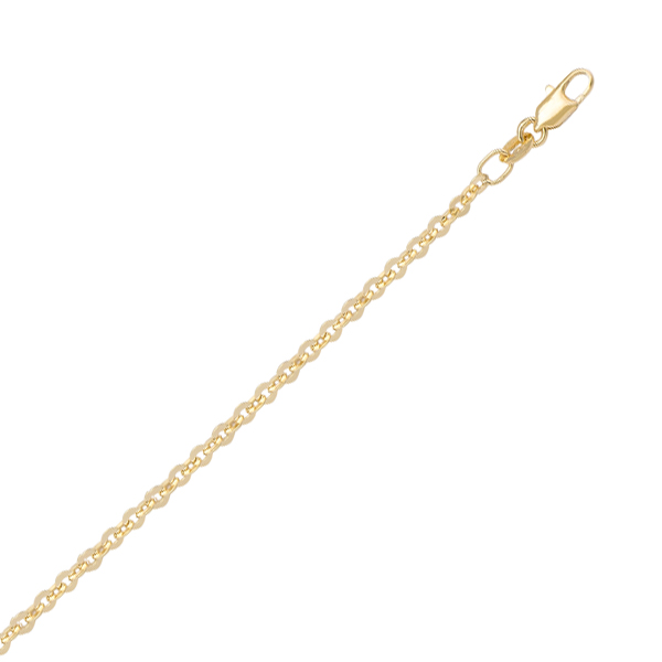Picture of Cheri Jadore CN124-14Y-18 18 in. 14K Gold Cable Necklace