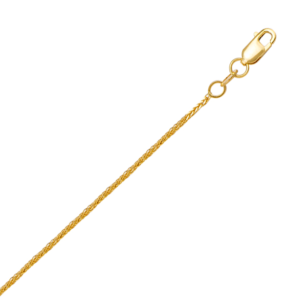 Picture of Cheri Jadore CN135LT-14Y-18 18 in. 14K Gold Square Wheat Necklace