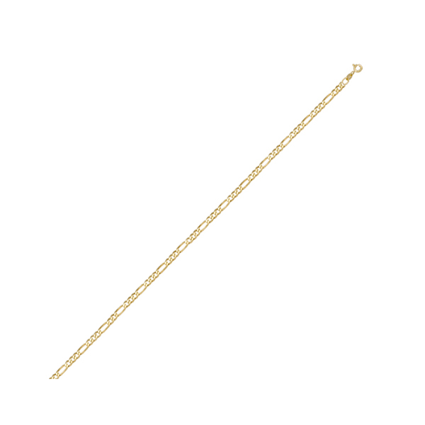 Picture of Cheri Jadore CN301-18KY-18 18 in. 18K Gold Figaro Necklace, Gold - 1.9 g