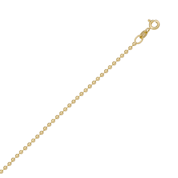 Picture of Cheri Jadore CN412-14Y-18 18 in. 14K Gold Bead Necklace