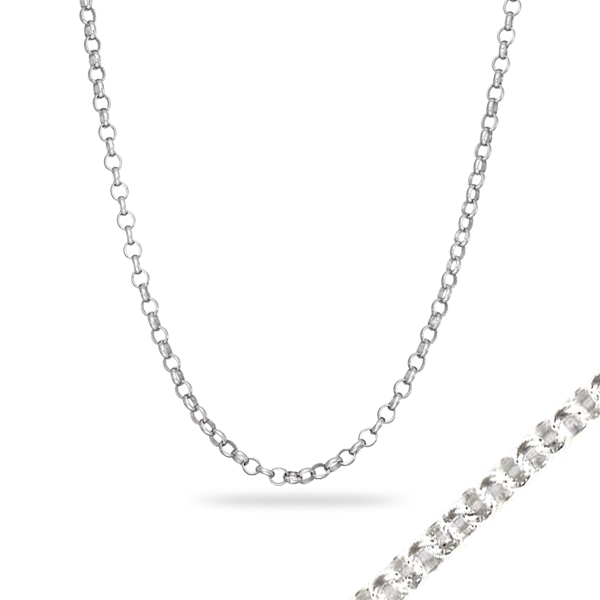 Picture of Cheri Jadore CN7336-SS-20 20 in. Sterling Silver Rolo Chain Necklace - 25 g